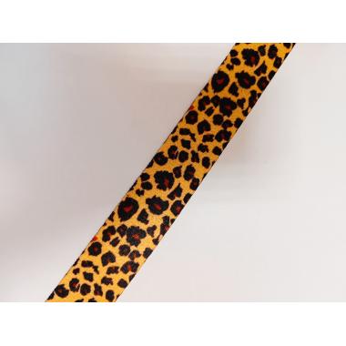 Ремень-стропа цветная с 2 карабинами  леопард 150 см.