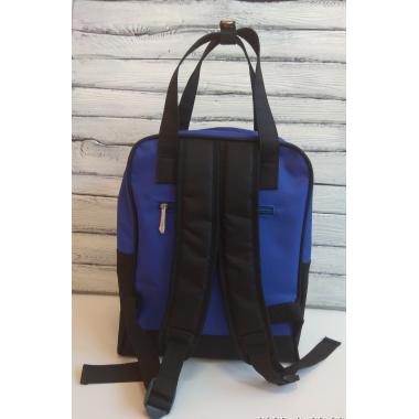 Сумка рюкзак женская Volcan  синий-черный оксфорд 