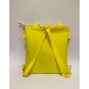 Сумка-рюкзак Smile желтый с оранжевым шнурком