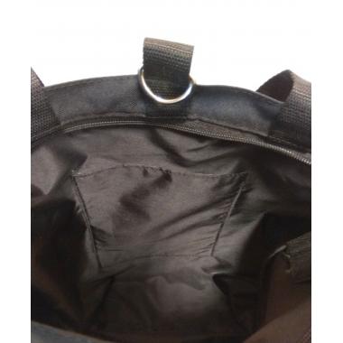 Сумка-рюкзак Smile черный с синим шнурком