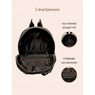 Рюкзак женский Nino Maxi черный стеганая ткань 